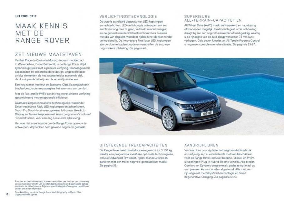  Range Rover Brochure . Page 6