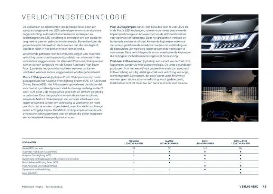  Range Rover Sport Brochure . Page 45