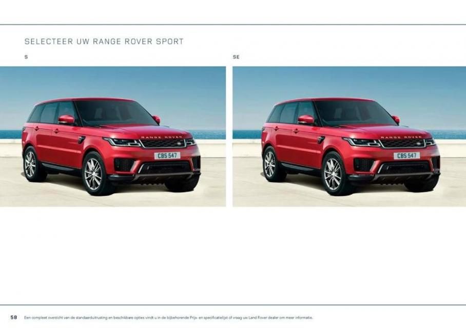  Range Rover Sport Brochure . Page 58