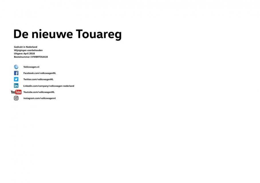  Brochure van de nieuwe Volkswagen Touareg . Page 28
