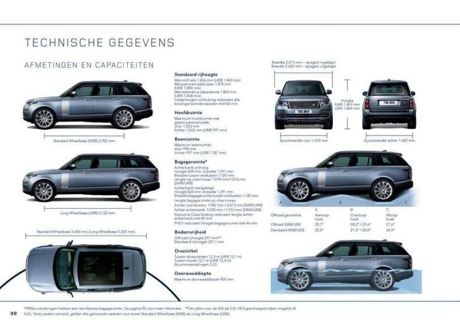  Range Rover Brochure . Page 98