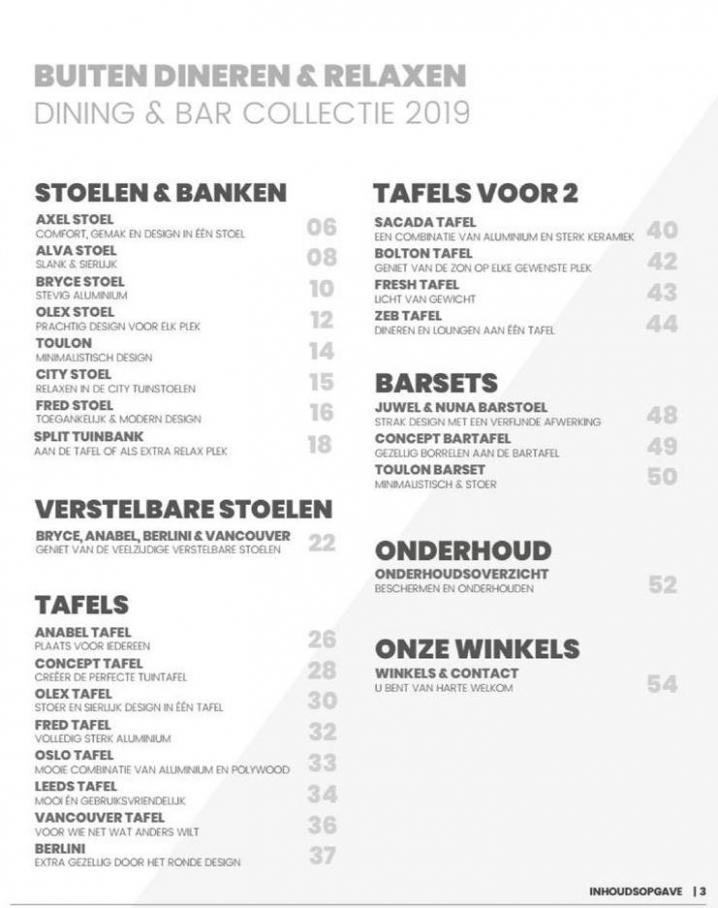  Dining en Bar - Collectie 2019 . Page 3