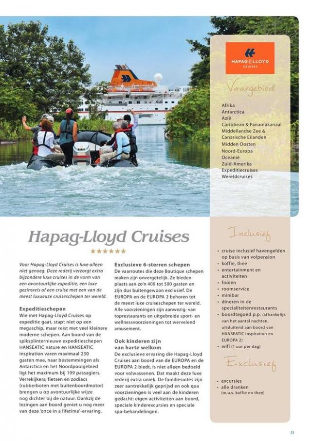 Cruise Travel Deluxe gids 2018/2019 . Page 51