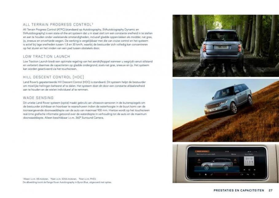  Range Rover Brochure . Page 27