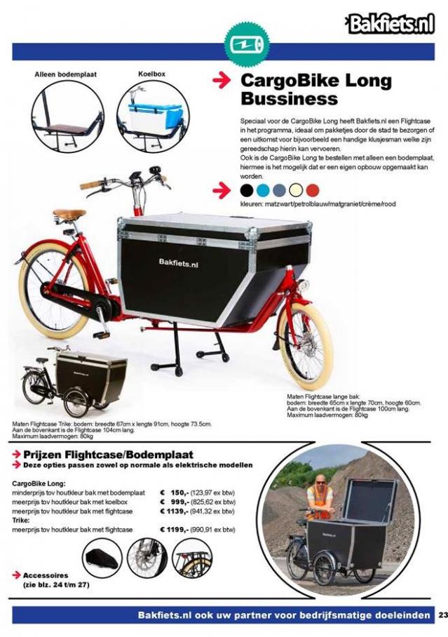 Brochure 2019 . Page 23. Bakfiets