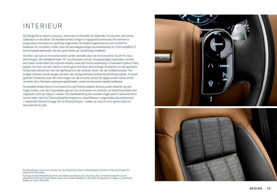  Range Rover Sport Brochure . Page 13
