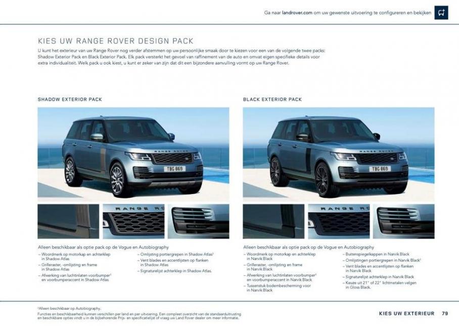  Range Rover Brochure . Page 79