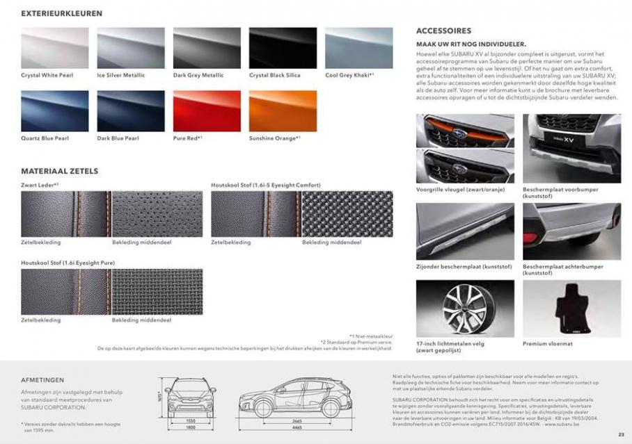  Subaru XV Brochure . Page 23