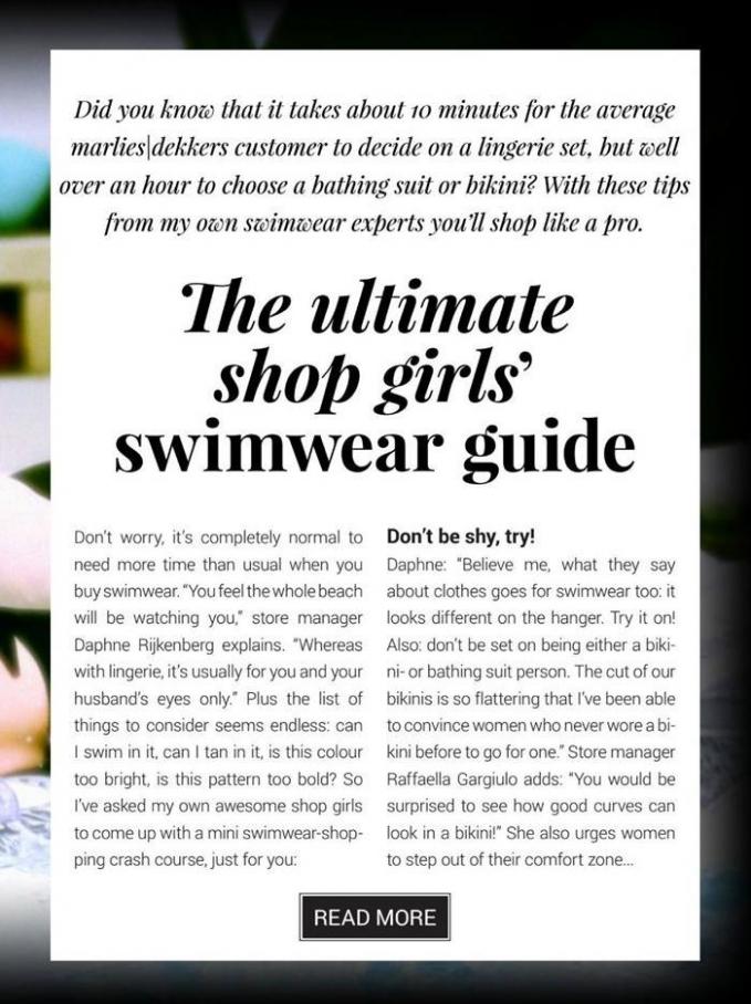  marlies|dekkers magazine 2019 swimwear   . Page 15