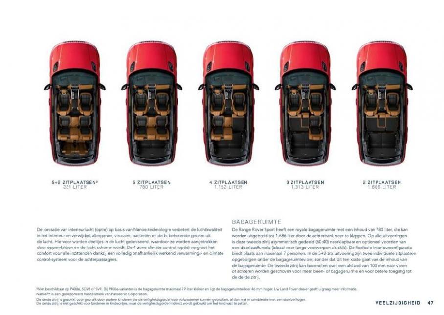  Range Rover Sport Brochure . Page 47