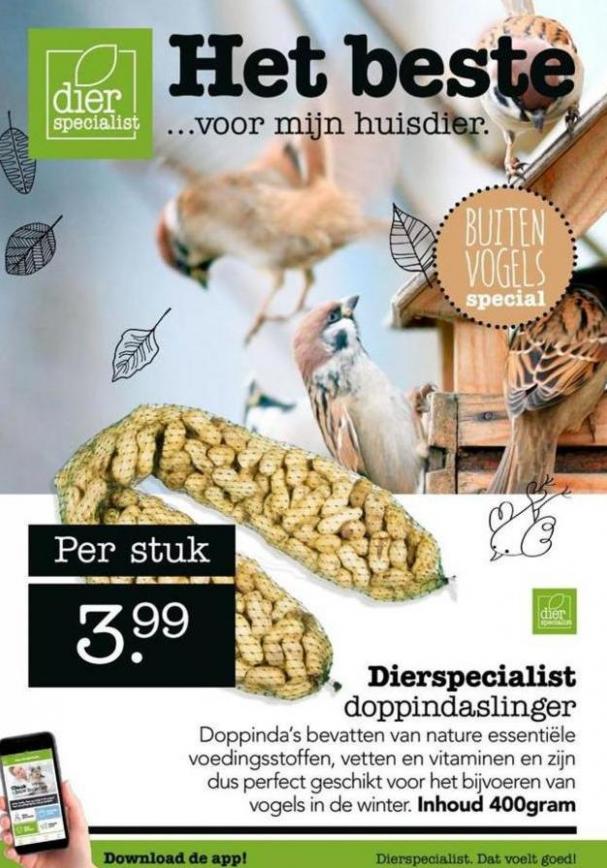 Dierspecialist Special Buitenvogels  . Dierspecialist. Week 46 (2019-11-17-2019-11-17)