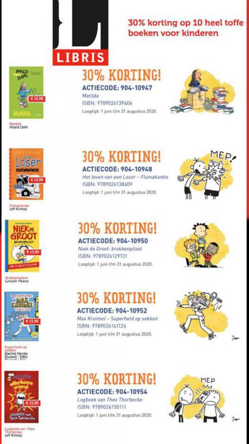 30% korting op 10 heel toffe boeken voor kinderen . Libris. Week 32 (2020-08-31-2020-08-31)