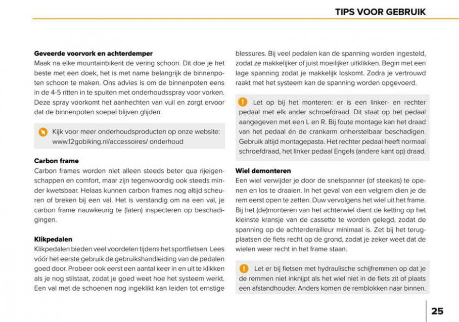  12GO Biking | Serviceboek . Page 25