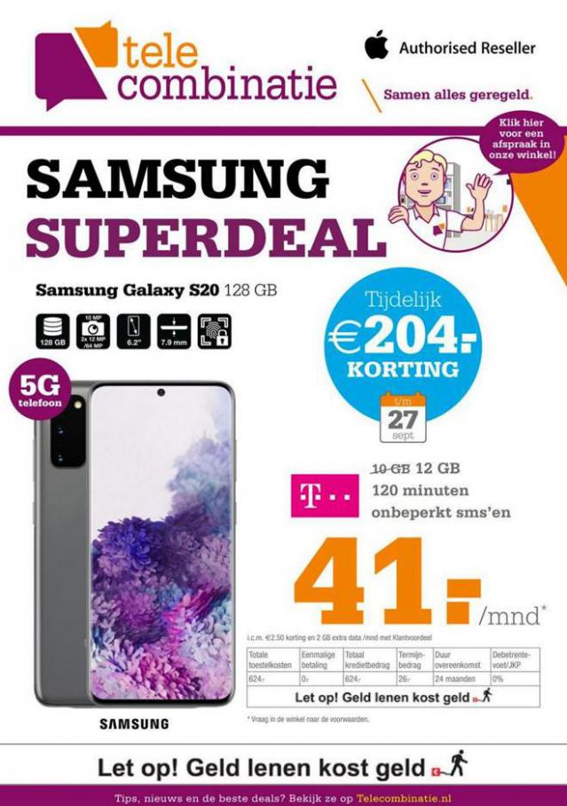 Samsung SuperDeal . Telecombinatie. Week 38 (2020-10-04-2020-10-04)
