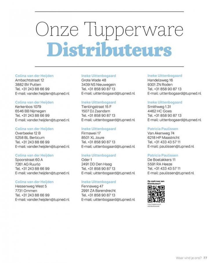  Tupperware Catalogus . Page 77