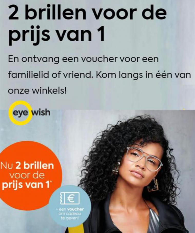 2 brillen voor de prijs van 1 . Eye Wish Opticiens. Week 3 (2021-01-31-2021-01-31)