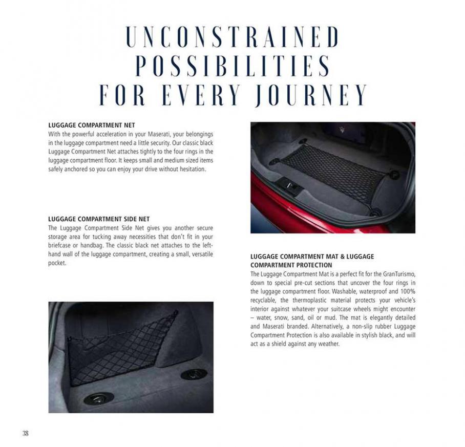  Gran Turismo | Gran Cabrio Genuine Accessories Brochure . Page 38