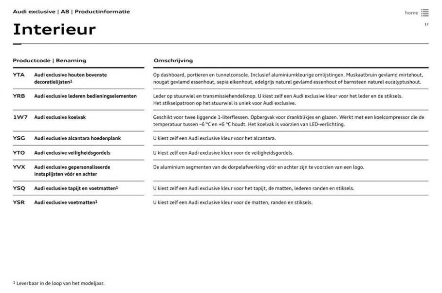  A8 Brochure . Page 17