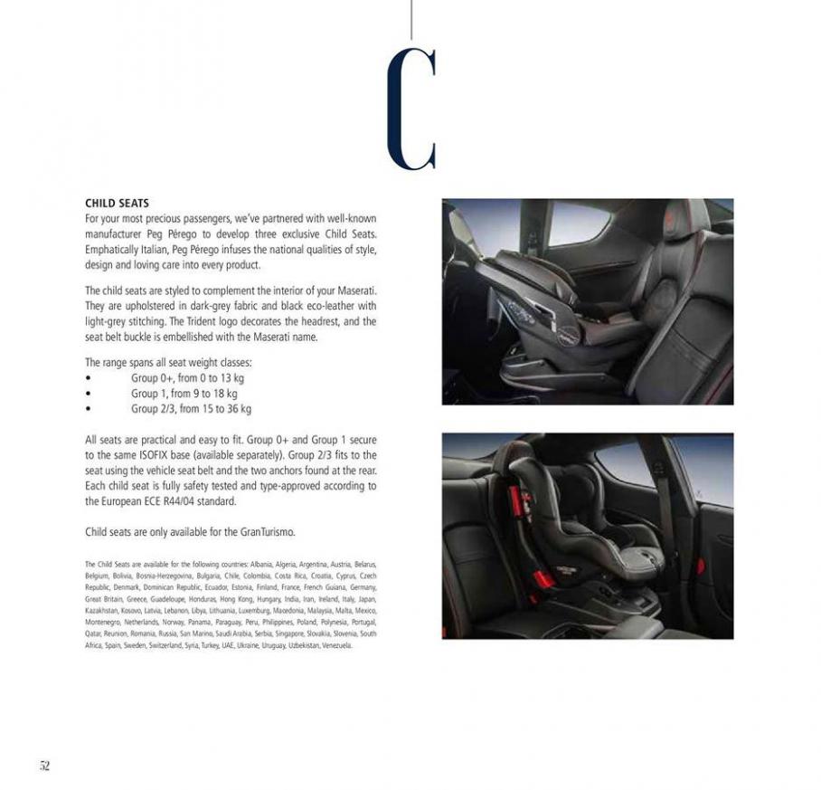  Gran Turismo | Gran Cabrio Genuine Accessories Brochure . Page 52