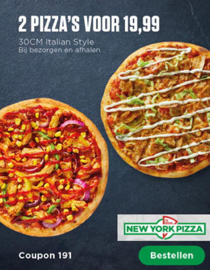 Bestsellen . New York Pizza. Week 10 (2021-03-18-2021-03-18)