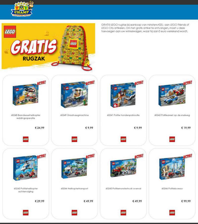  GRATIS LEGO rugtas bij aankoop van minstens €20,- aan LEGO Friends of LEGO City artikelen . Page 6