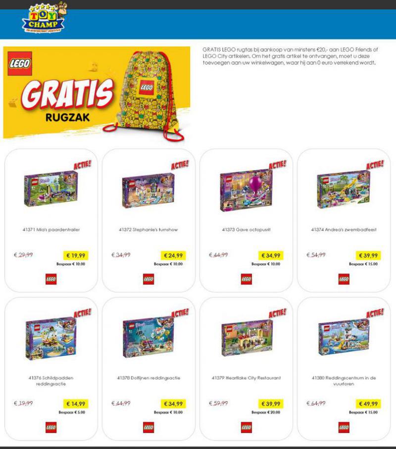  GRATIS LEGO rugtas bij aankoop van minstens €20,- aan LEGO Friends of LEGO City artikelen . Page 5