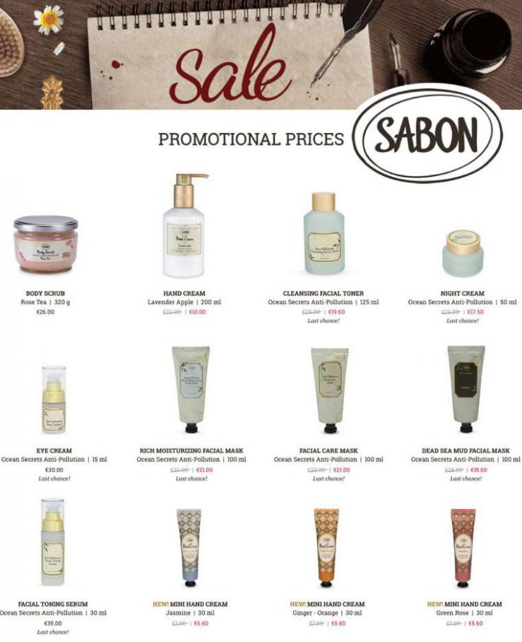 Promotional Prices . Sabon. Week 9 (2021-03-15-2021-03-15)