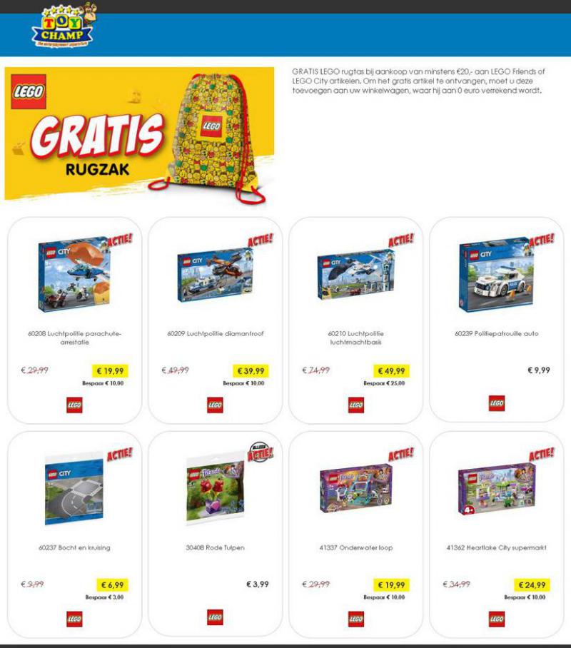  GRATIS LEGO rugtas bij aankoop van minstens €20,- aan LEGO Friends of LEGO City artikelen . Page 4