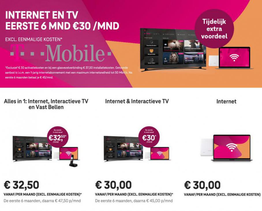 INTERNET EN TV EERSTE 6 MND €30/MND . T-mobile. Week 9 (2021-03-31-2021-03-31)