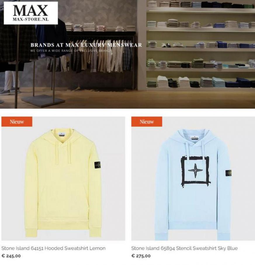 Brands at Max Luxury Menswear . Max Store. Week 14 (2021-04-30-2021-04-30)
