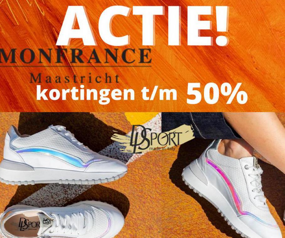 Korting -50%. Monfrance Schoenmode. Week 26 (2021-07-15-2021-07-15)