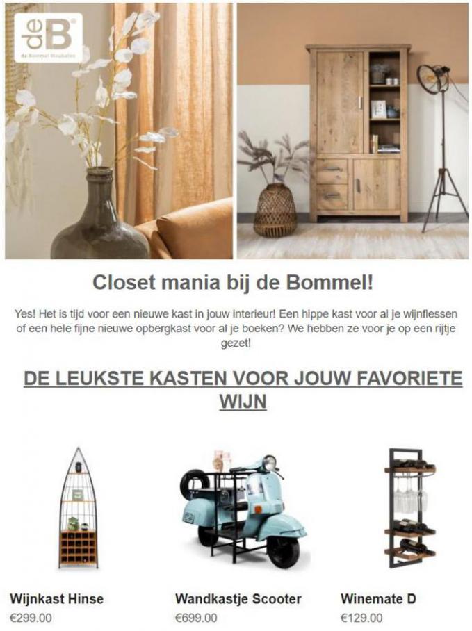 Closet mania bij de Bommel. De Bommel Meubelen. Week 28 (2021-07-18-2021-07-18)