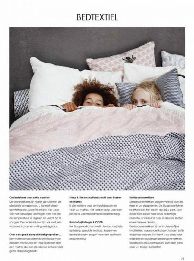 Magazine over goed en gezond slapen. Page 73