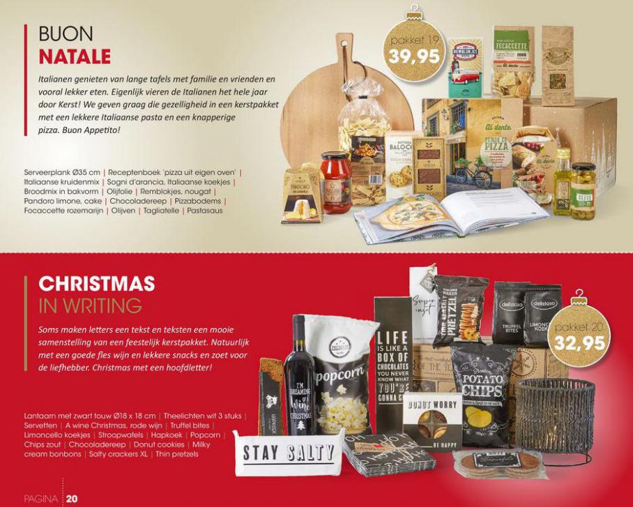 Kerstpakketten brochure 2021. Page 20