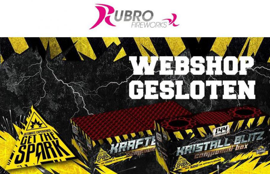 Webshop Gesloten. Rubro Fireworks. Week 32 (2021-09-30-2021-09-30)