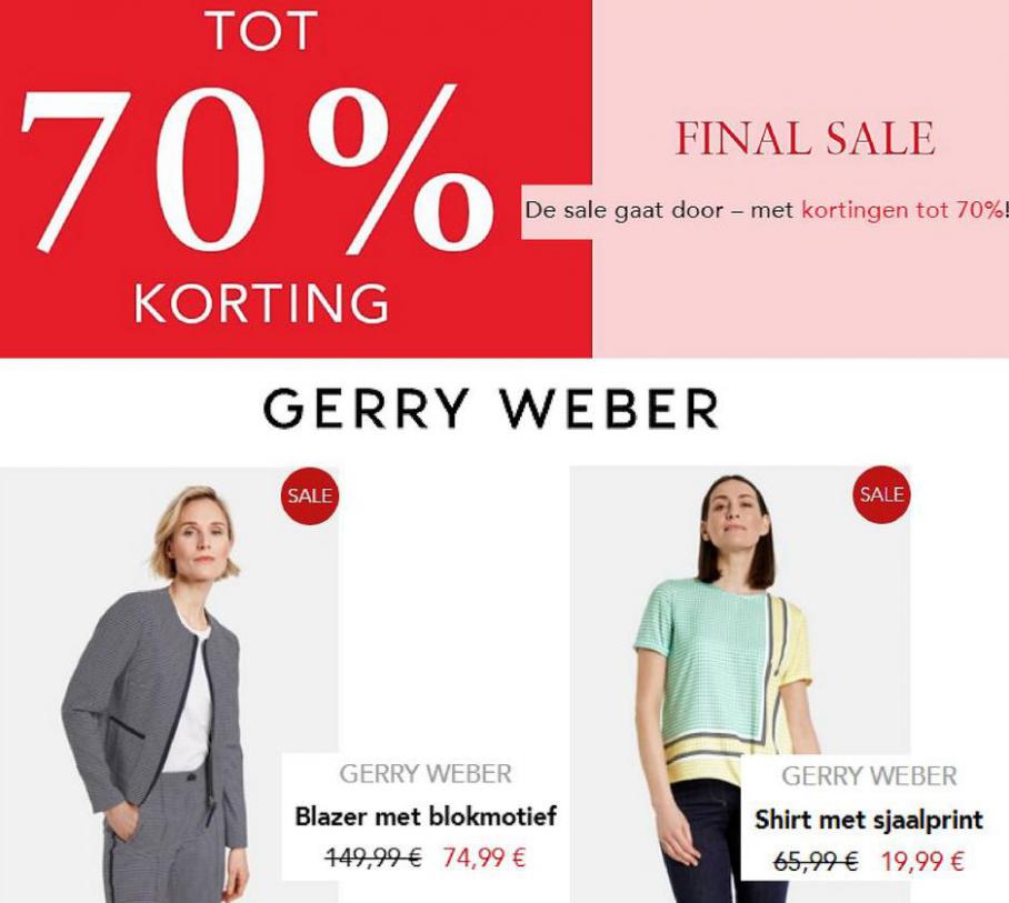 to 70% korting. Gerry Weber (2021-08-30-2021-08-30)