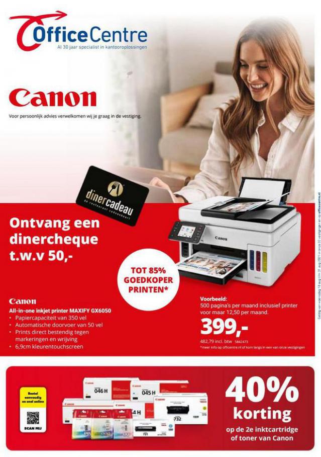 Canon Special. Office Centre. Week 33 (2021-08-31-2021-08-31)