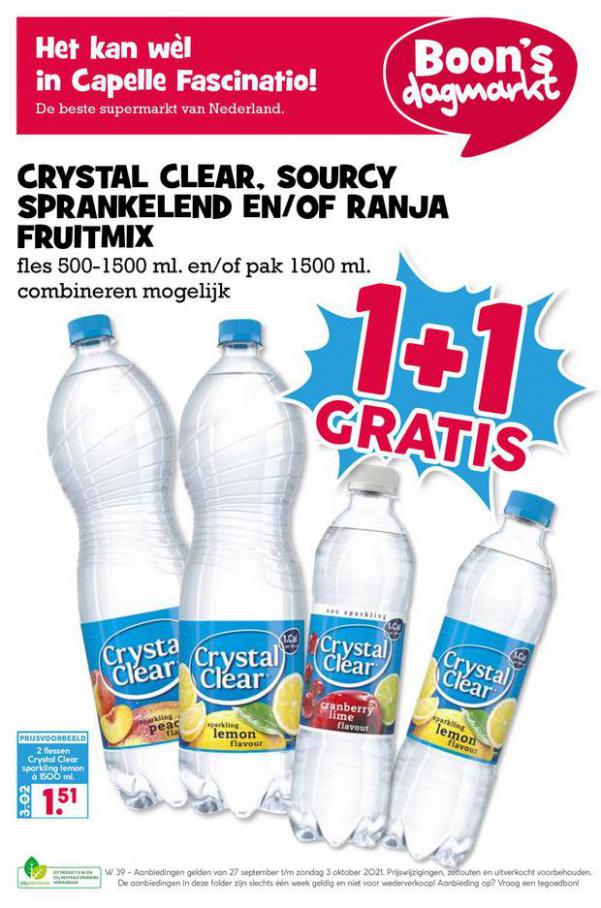 1+1 Gratis. Boon's Markt. Week 39 (2021-10-03-2021-10-03)