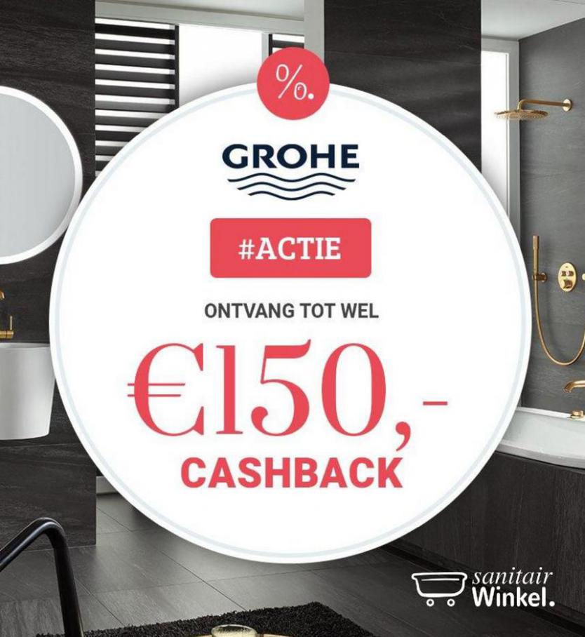 € 150,- Cashback. Sanitairwinkel.nl. Week 37 (2021-09-30-2021-09-30)