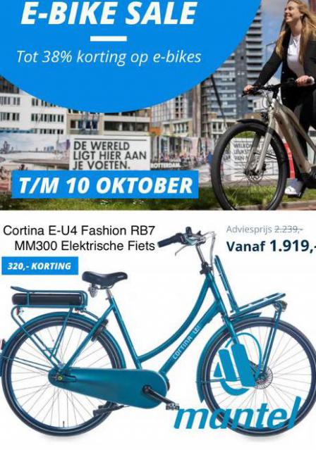 E-bike Sale. Mantel. Week 39 (2021-10-10-2021-10-10)