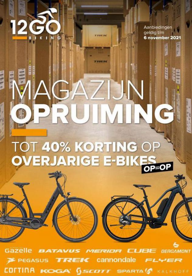 Tot 40% korting op overjarige e-bikes. 12GO Biking. Week 42 (2021-11-06-2021-11-06)