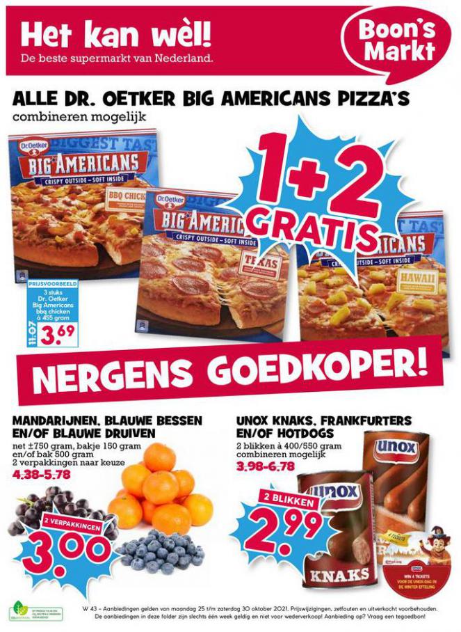 NERGENS GOEDKOPER!. Boon's Markt. Week 42 (2021-10-30-2021-10-30)