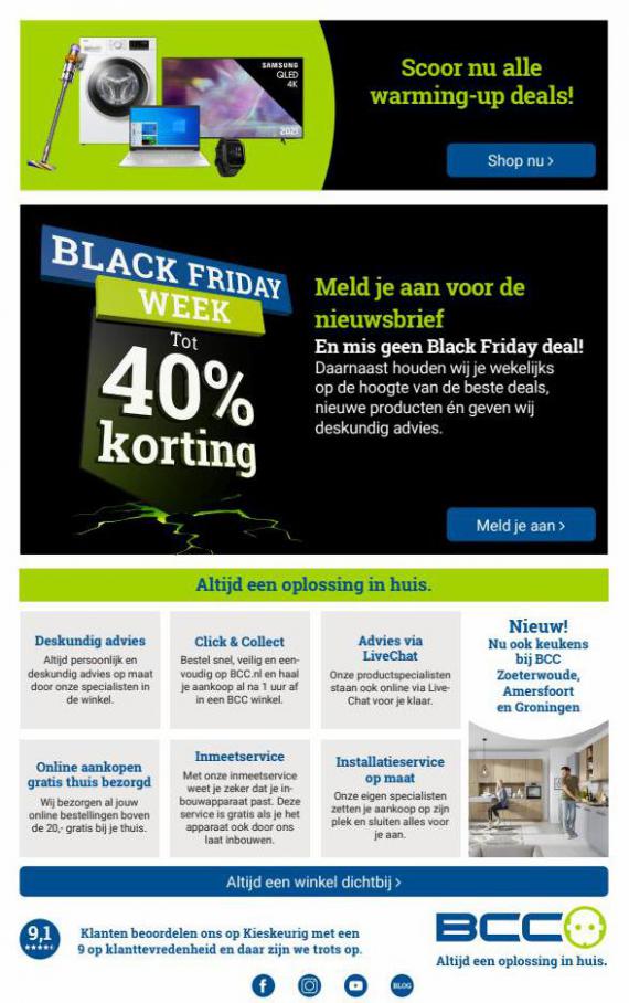 BCC Black Friday warming up tot 40%. Page 4