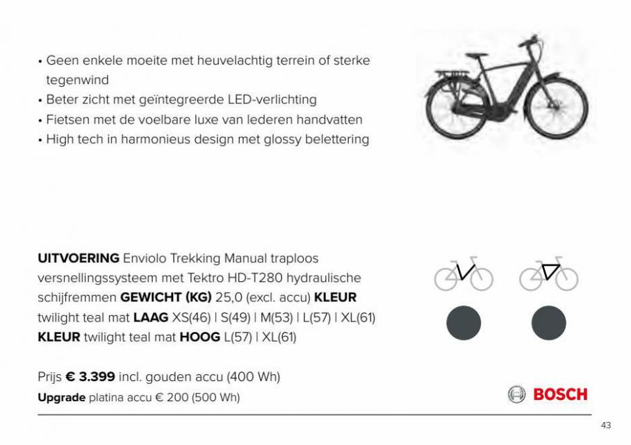 Gazelle brochure elektrische fietsen. Page 43