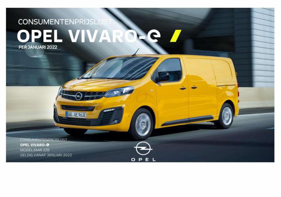 Vivaro-e Prijslijst. Opel. Week 3 (2022-01-31-2022-01-31)