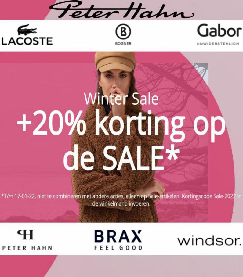 Winter Sale +20% korting op de Sale*. PETER HAHN. Week 2 (2022-01-17-2022-01-17)