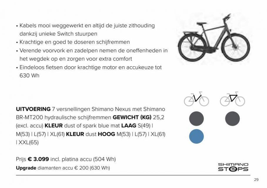 Gazelle brochure elektrische fietsen. Page 29