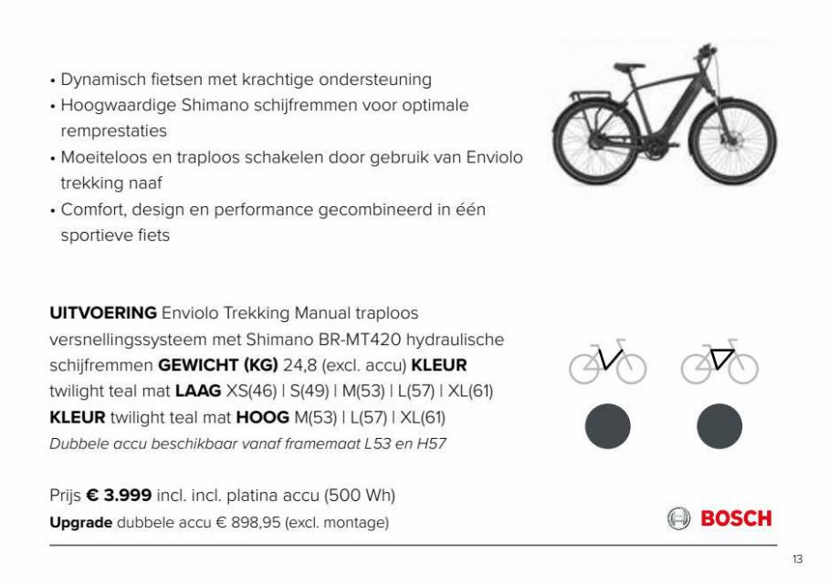 Gazelle brochure elektrische fietsen. Page 13