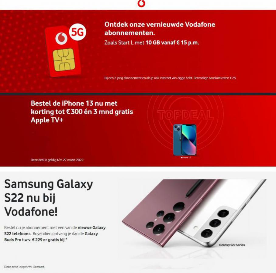 Aanbiedingen Folder. Vodafone. Week 10 (2022-03-17-2022-03-17)