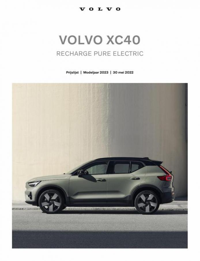 XC40 Prijslijst Recharge Pure Electric. Volvo. Week 10 (2022-05-30-2022-05-30)